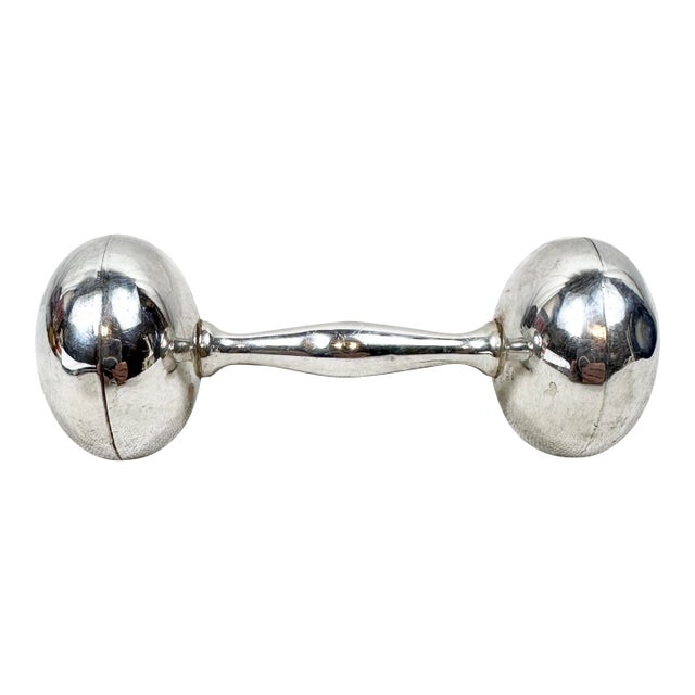 Vintage Sterling Silver Baby Rattle For Sale