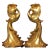 Pair of Antique Gilt Bronze Phoenix Candlesticks, 4.7kg For Sale