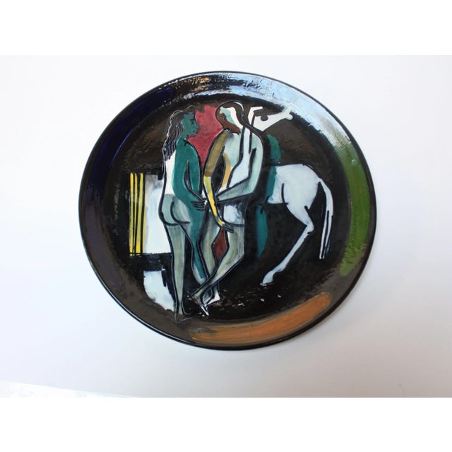 1950s Italian Ceramic Charger by Luciano Rumi For Sale - Image 13 of 13