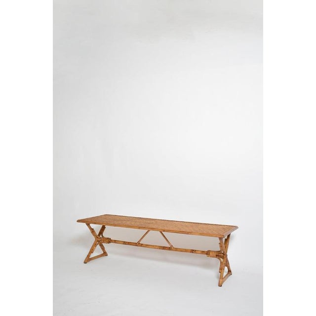 Contemporary Arrabida Dark Rattan Coffee Table by Barracuda Interiors For Sale - Image 3 of 6