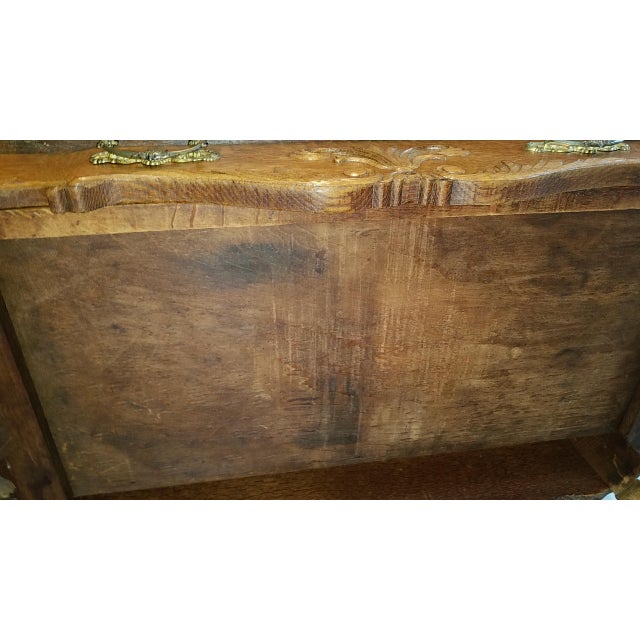 1890s Victorian Style Golden Oak Library Table For Sale - Image 10 of 13