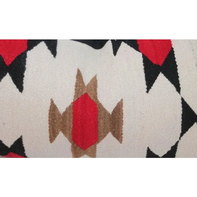 1930s Woven Wool Bolster Pillow For Sale - Image 5 of 6