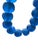 Vintage African Jumbo Glass Dark Blue Trading Beads Necklace One String For Sale - Image 11 of 11