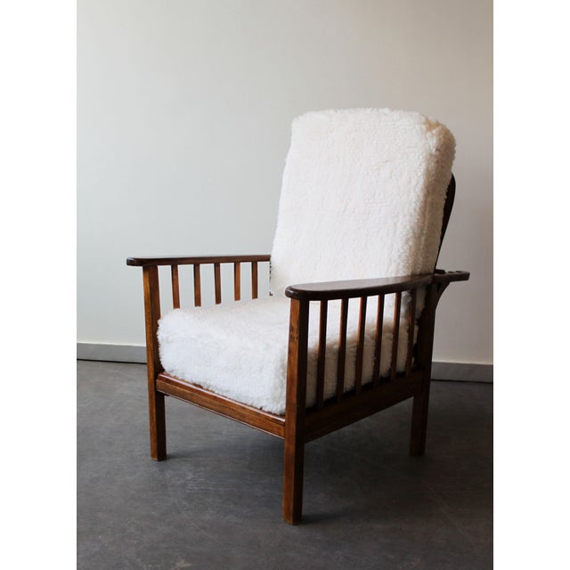 Arts & Crafts Reclining Armchair from Morris, United Kingdom, 1940s For Sale - Image 9 of 12