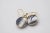 Modern Mid 20th Century Diamond and Sapphire Earrings With 18k Yellow Gold, A Pair For Sale - Image 3 of 6