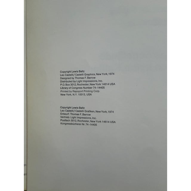 Black 70s Lewis Baltz the New Industrial Parks Near Irvine California New Topographics Photography Book For Sale - Image 8 of 14