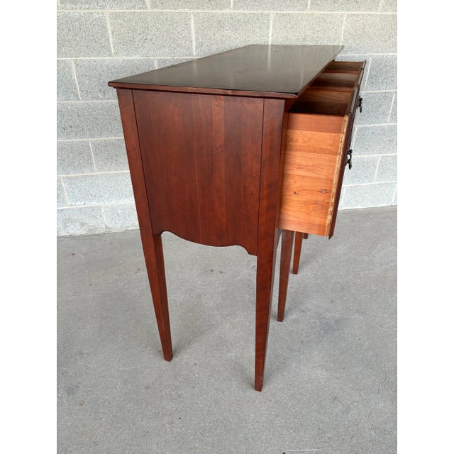 American Knob Creek Shaker Style 3 Drawer Cherry Sideboard - Buffet For Sale - Image 3 of 8