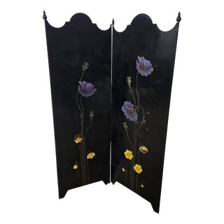 Art Nouveau Screen in Enameled Metal, 1890s For Sale