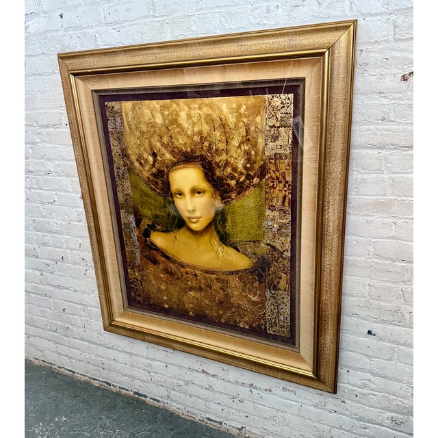 Traditional "Ladonna" Serigraph Print by Csada Markus For Sale - Image 3 of 10