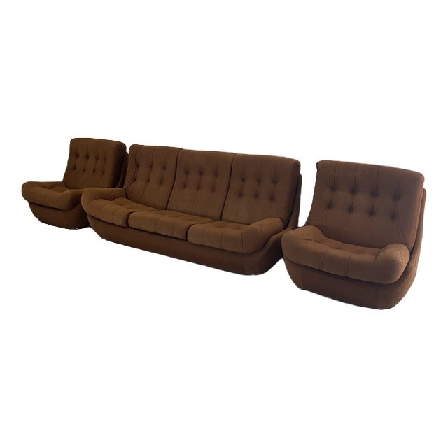 Vintage Original Atlantis Living Room Set from Jitona, 1970, Set of 3 For Sale