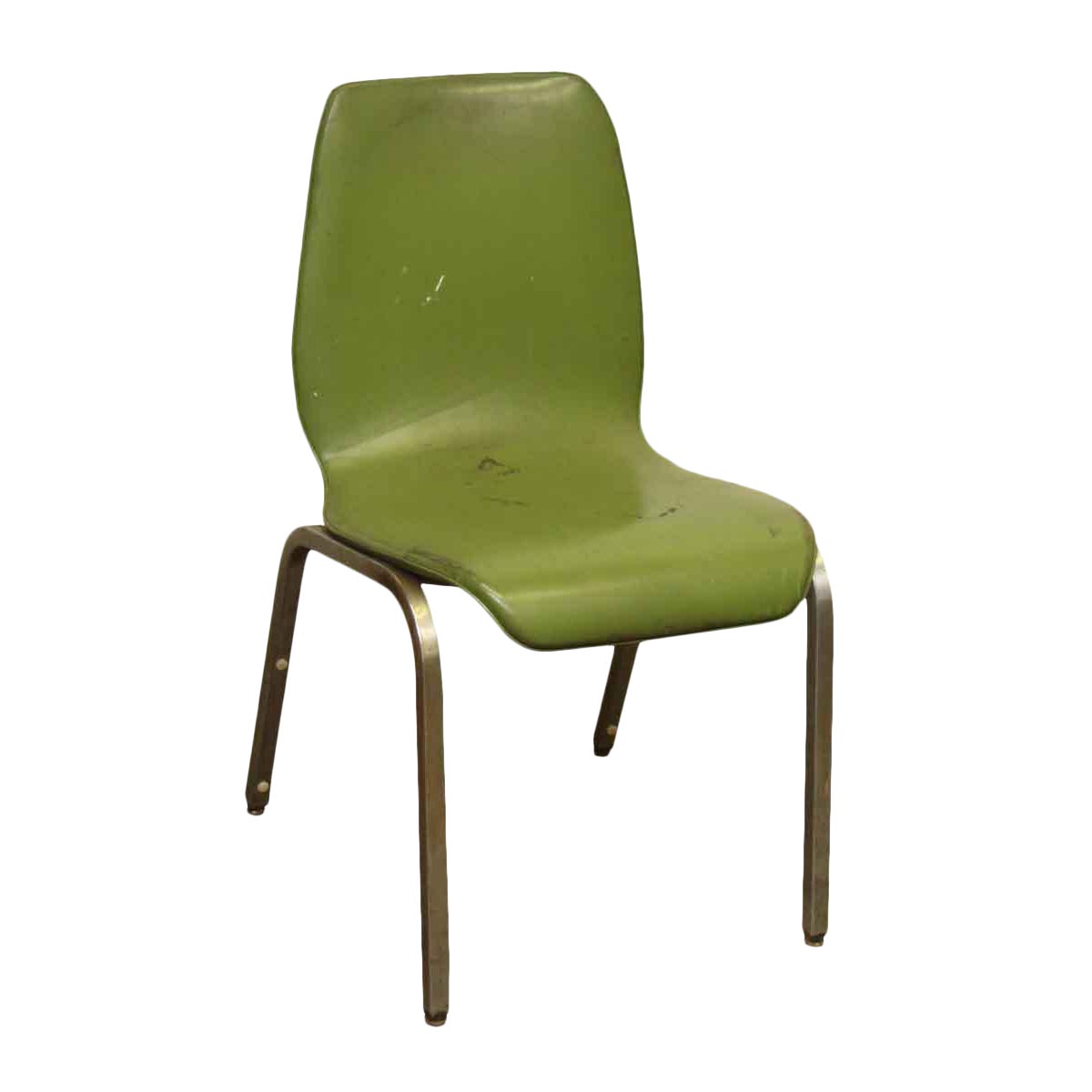 Vintage 1960s Green Vinyl Chair Chairish
