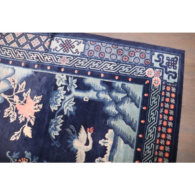 Early 20th Century Zabihi Collection Mongolian Animal Square Rug - 5'5" x 6'4" For Sale In New York - Image 6 of 12