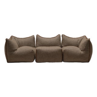 Le Bambole Modular Sofa Seating by Mario Bellini for B&B, 1970s, Set of 3 For Sale