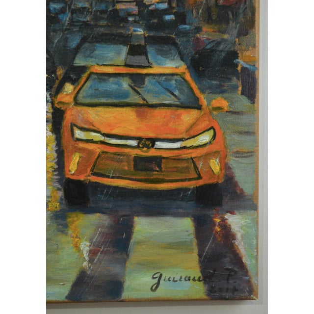 Patrice Guiraud, New York City in the Rain, 2017, Oil on Canvas For Sale - Image 4 of 11
