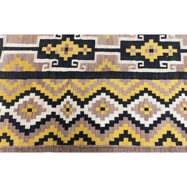 Doris Leslie Blau Vibrant Vintage Afghan Kilim Rug For Sale In New York - Image 6 of 9
