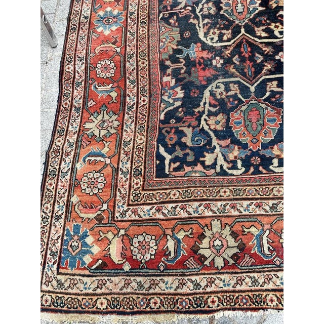 Large Mahal Rug, 1890s For Sale - Image 3 of 18