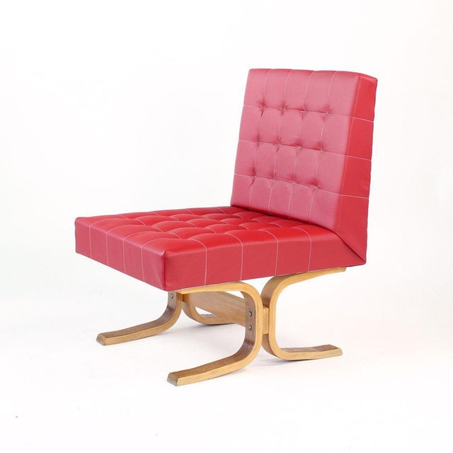Mid-Century Model Bratislava Armchair by Ludvik Volak for Drevopodnik Holesov, 1960s For Sale - Image 15 of 16