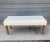 Farmhouse Lee Industries Ivory White Shearling Bench For Sale - Image 3 of 12