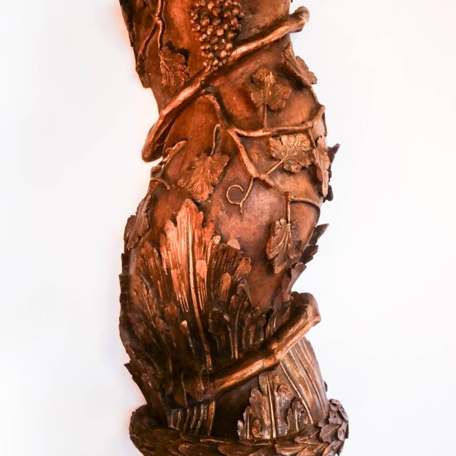 Solomonic Columns in Carved and Gilded Wood, Italy, 17th Century, Set of 2 For Sale - Image 9 of 18