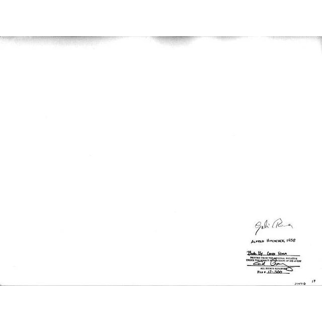 Alfred Hitchcock Holding a Bird 1958 For Sale - Image 4 of 4