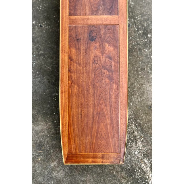 Mid 20th Century Mid 20th Century Extra Long Two-Toned Tapered Rectangular Coffee Table by Lane AltaVista For Sale - Image 5 of 12