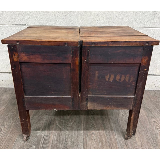 Antique Arts & Crafts Four Drawer Quarter Sawn White Oak Chest For Sale - Image 12 of 12