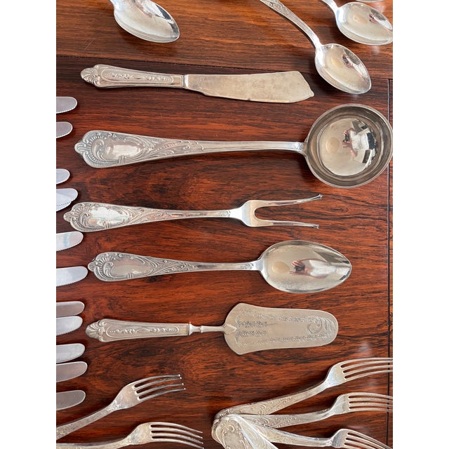 800 Silver Cutlery Set, 1920s, Set of 51 For Sale - Image 3 of 10