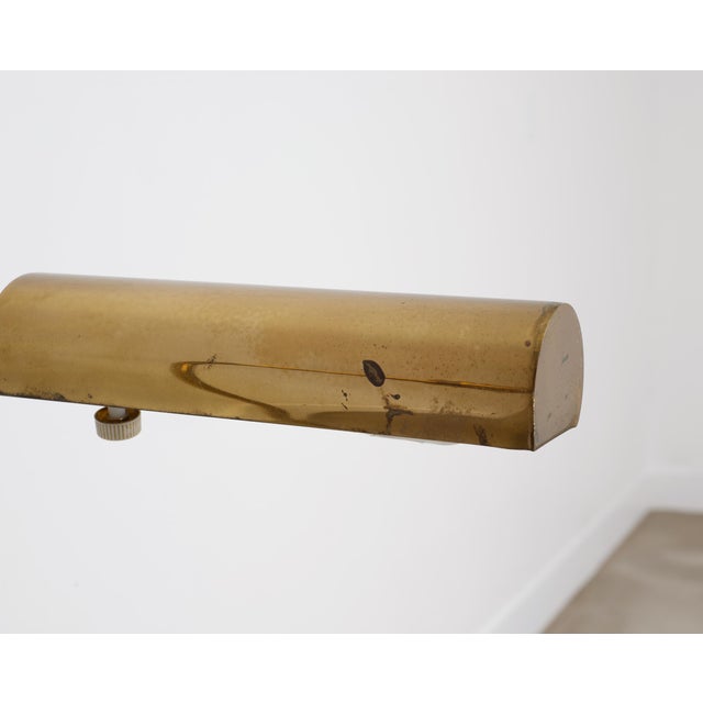 Mid 20th Century Koch & Lowy Omi Patinated Brass Pharmacy Floor Lamps - a Pair For Sale - Image 13 of 18