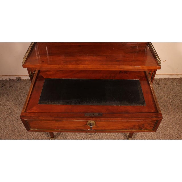 Louis XVI Happiness of the Day Secretary in Mahogany For Sale - Image 8 of 13