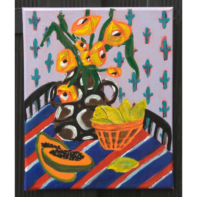 Natalia Vypritskaia, Citrus Morning, Acrylic on Canvas For Sale - Image 4 of 7