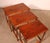 Nesting Tables in Satinwood with Brass Inlays, Set of 3 For Sale - Image 5 of 16