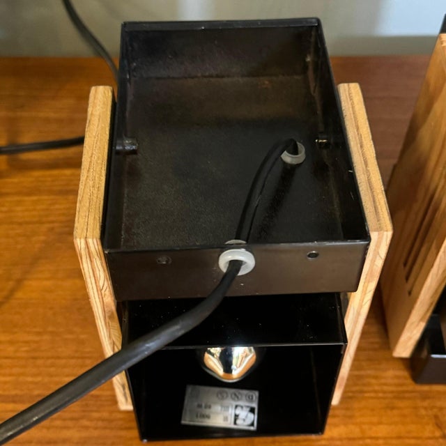 Cubism Wall Lamps attributed to Claus Bolby for Cebo Industri, 1970, Set of 2 For Sale - Image 14 of 15