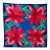 Oscar De La Renta Vivid Floral Tropical Silk Scarf For Sale