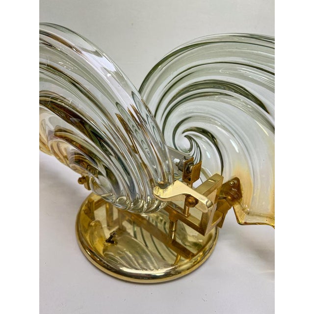 Large Italian Shell-Shaped Murano Glass Ceiling Lamp, 1970s For Sale - Image 16 of 18