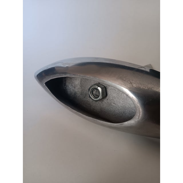 1970s Vintage French Aluminium Sailboat Figurine, 1970s For Sale - Image 5 of 8