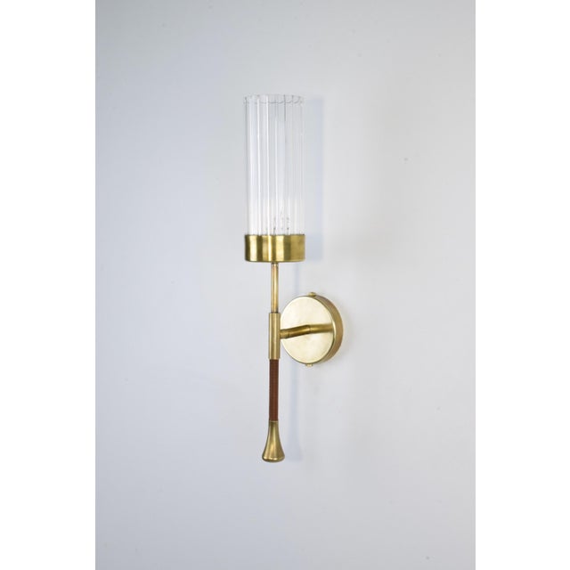 Jonathan Amar Studio Daya-W1 Brass Sconce Wall Light, Jas For Sale - Image 4 of 6