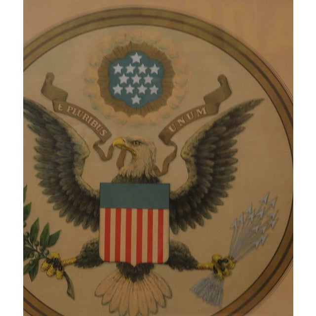 American Andrew B. Graham American Eagle Great Seal Lithograph, Circa 1895 For Sale - Image 3 of 5