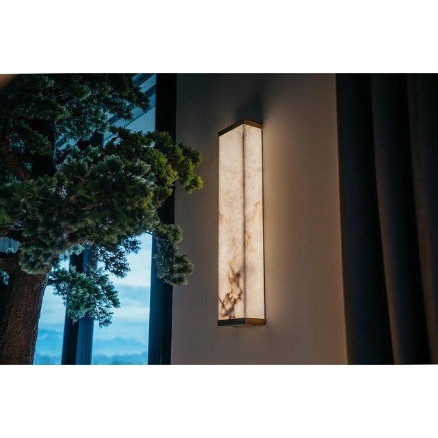 Metal AD 1930 Wall Lamp by United Alabaster For Sale - Image 7 of 9