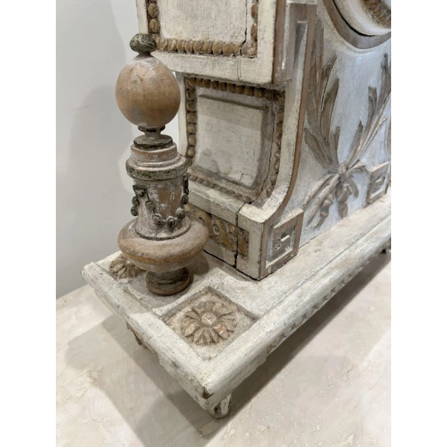 19th Century Wood Mantle Clock For Sale - Image 4 of 10