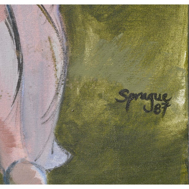 Women in Motion (The Three Graces) - Nude Figurative in Oil on Canvas by Lora Spraque For Sale - Image 4 of 6