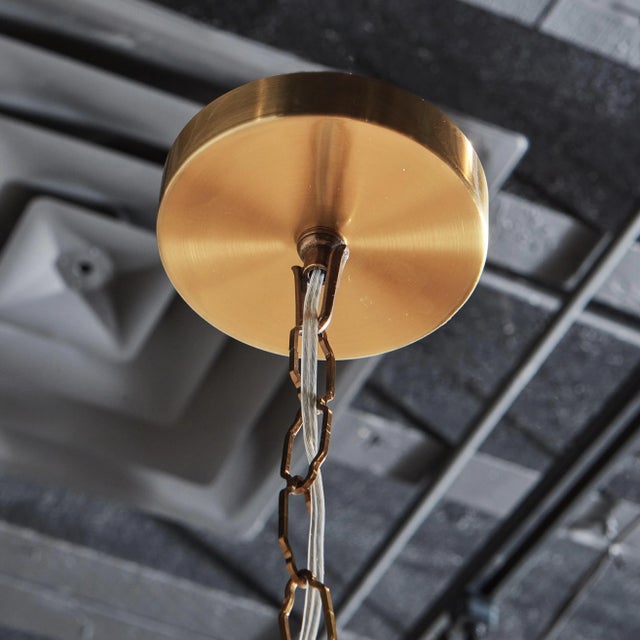 Orange Glazed Ceramic Pendant Light by Zenith, Italy 1950s For Sale - Image 9 of 9