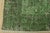 Tabriz Rug 6’3” X 9’3” Green Wool Vintage Overdyed Hand-Knotted Carpet For Sale - Image 11 of 14