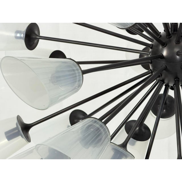 48 Arm Sputnik Chandelier by Remains Lighting, Bronzed Finish, American Modern For Sale - Image 14 of 18