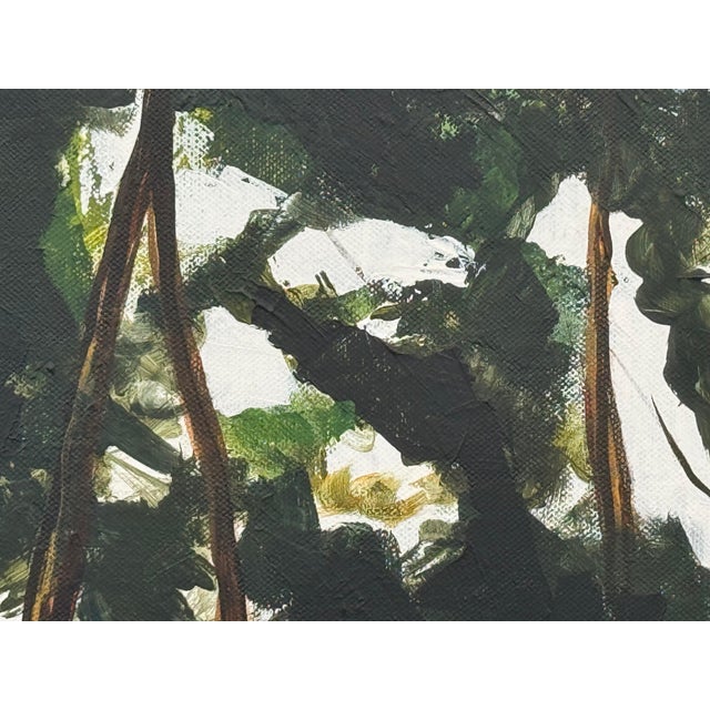 2000 - 2009 Tall Riverside Pine Trees in the English Countryside with dappled light & water 2009 For Sale - Image 5 of 16