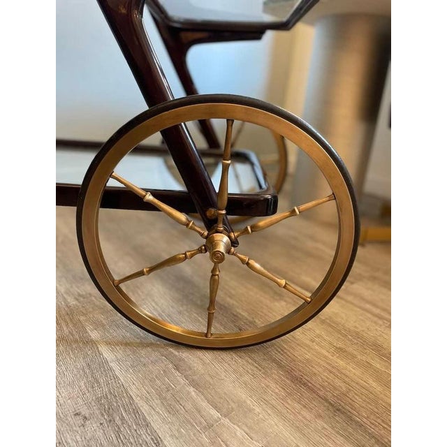 Vintage Wooden Cart with Removable Tray, 1960s For Sale - Image 10 of 17