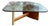 Mid-Century Modern Walnut and Glass Coffee Table by Hainke, 1970s For Sale