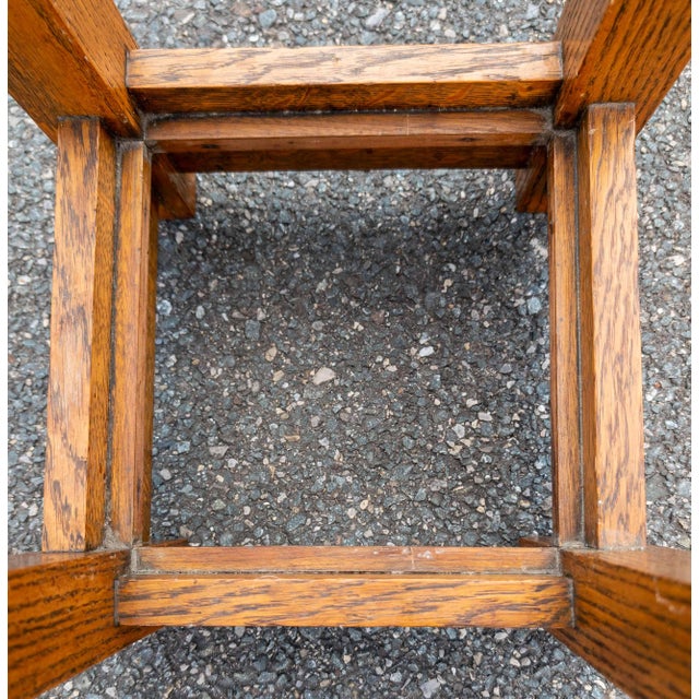 20th Century Arts and Crafts Mission Oak Umbrella or Cane Holder For Sale - Image 10 of 12