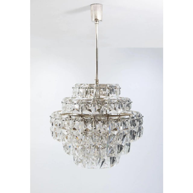 6-Tiered Crystal Ceiling Lamp from Kinkeldey, 1974 For Sale - Image 15 of 18