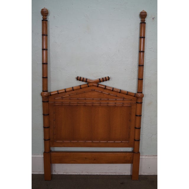 Faux Bamboo Twin Size Poster Headboard Bed Chairish