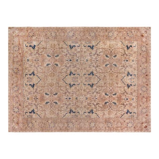 Antique Indian Bold Handmade Wool Rug For Sale